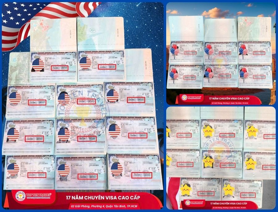 Visa Mỹ là một trong những dịch vụ được yêu thích nhất của nhà Top Ten Travel