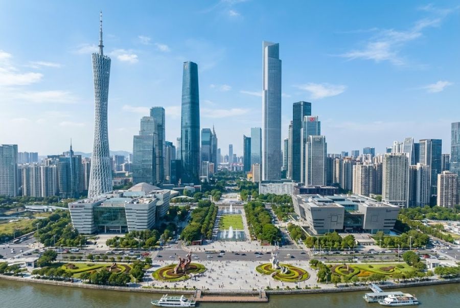 Toàn cảnh Quảng Trường Hoa Thành nhìn từ trên cao