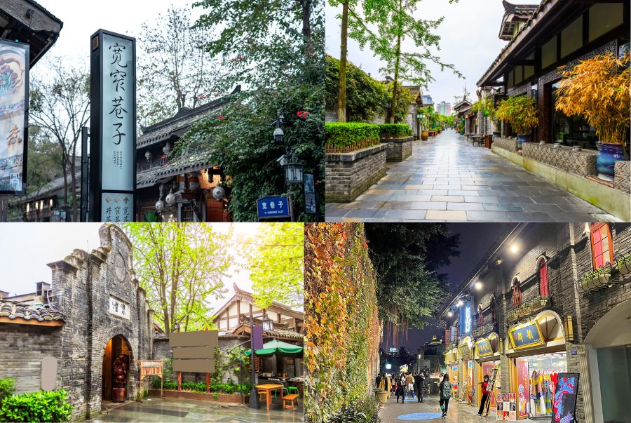 Khung cảnh đậm chất cổ xưa trong khu vực Ngõ Rộng, Ngõ Hẹp