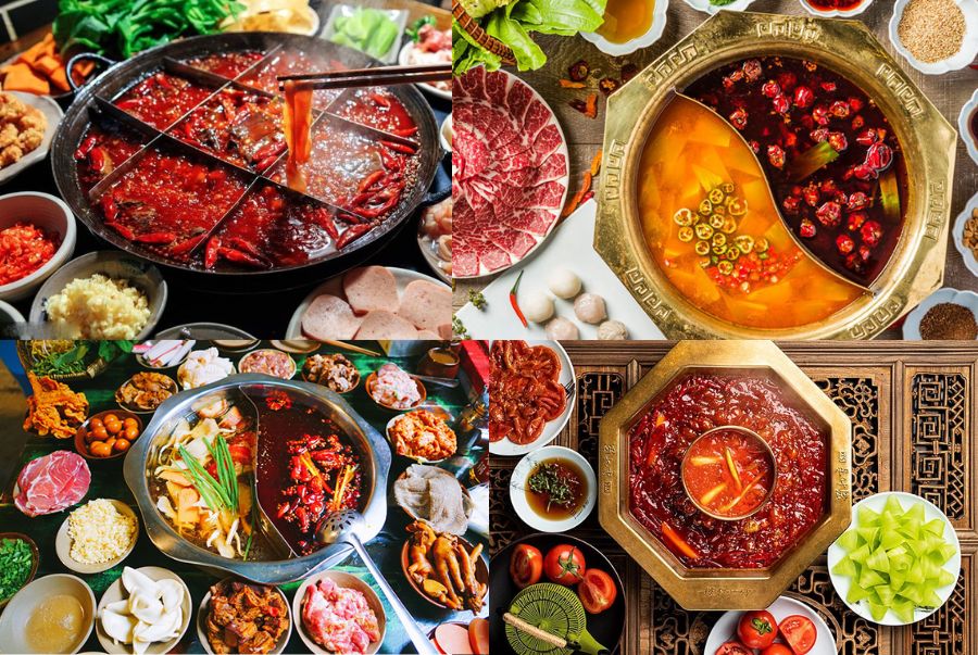 Tùy vào khẩu vị mà bạn có thể thử thưởng thức lẩu cay hoặc không cay tại Thành Đô