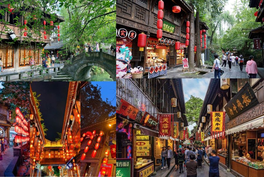 Khung cảnh buôn bán nhộn nhịp bên trong phố cổ