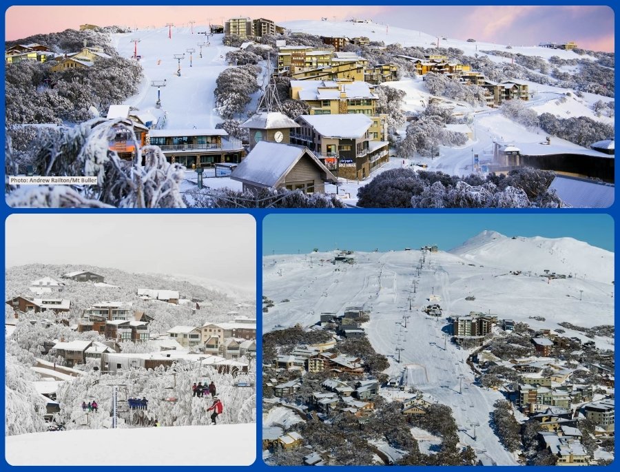Mt. Buller và Mt. Hotham là hai khu trượt tuyết nổi tiếng bậc nhất bang Victoria