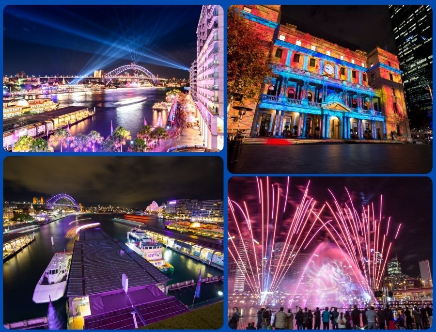 Vivid Sydney là một sân khấu nghệ thuật thị giác khổng lồ với các màn trình diễn ánh sáng 3D độc đáo