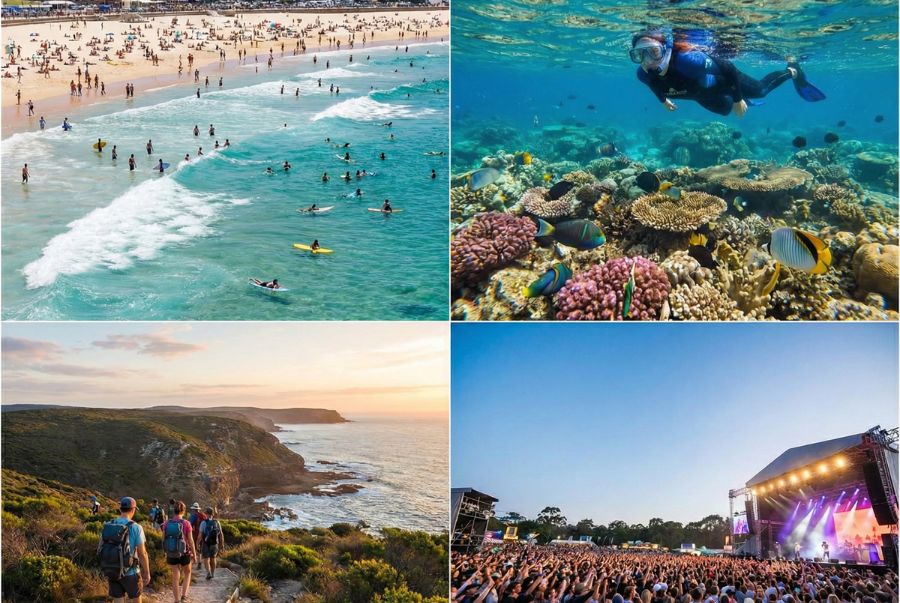Một số các trải nghiệm hấp dẫn nhất khi đi du lịch Úc mùa hè