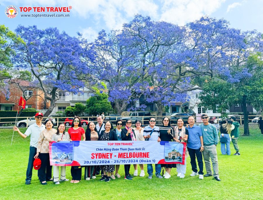 Đoàn Khách Top Ten Travel trên hành trình khám phá nước Úc mùa xuân