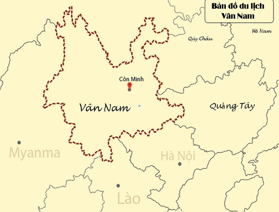 Vân Nam (Yunnan) là tỉnh nằm ở phía Tây Nam Trung Quốc, giáp với Myanmar, Lào và Việt Nam