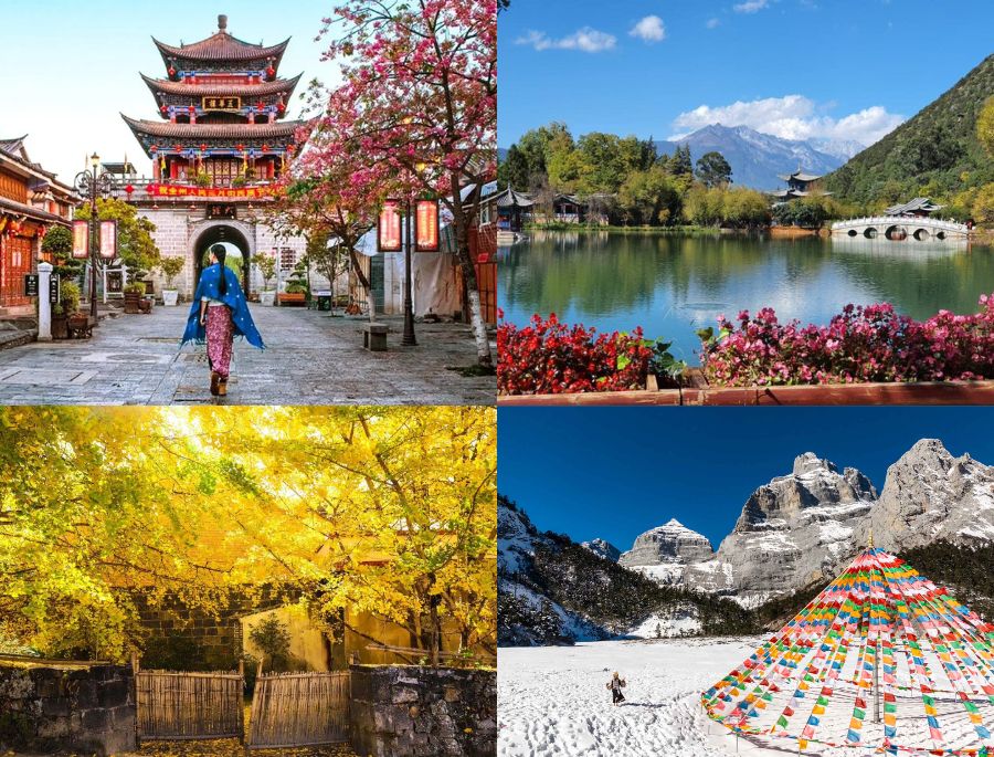 Vẻ đẹp của Vân Nam có sự khác biệt rõ nét qua 4 mùa