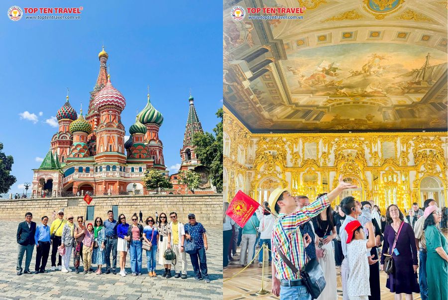 Đoàn khách Top Ten Travel khám phá Moscow