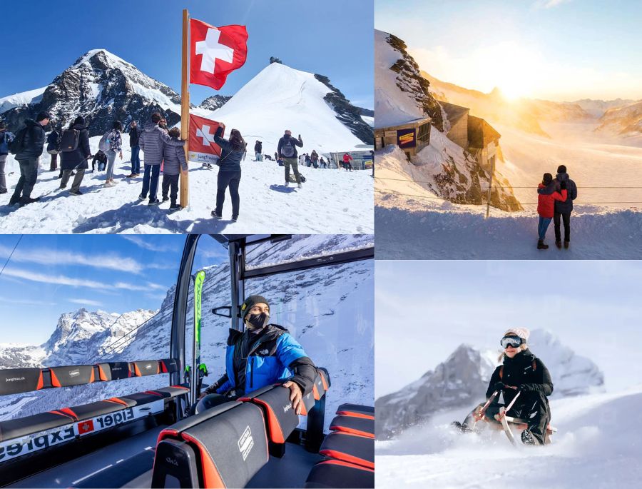 Đỉnh núi Jungfrau mang đến vẻ đẹp tuyệt vời khiến du khách luôn muốn quay lại lần 2