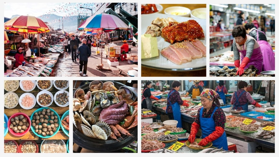 Chợ hải sản Jagalchi – Thiên đường ẩm thực không thể bỏ qua khi du lịch Busan