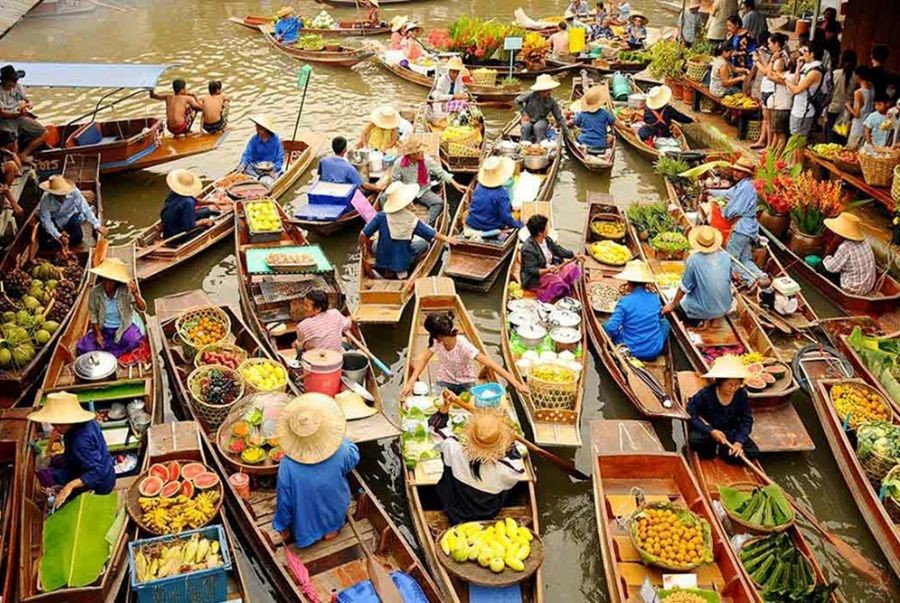 Mỗi khu vực tại chợ nổi Pattaya đều mang một nét độc đáo riêng