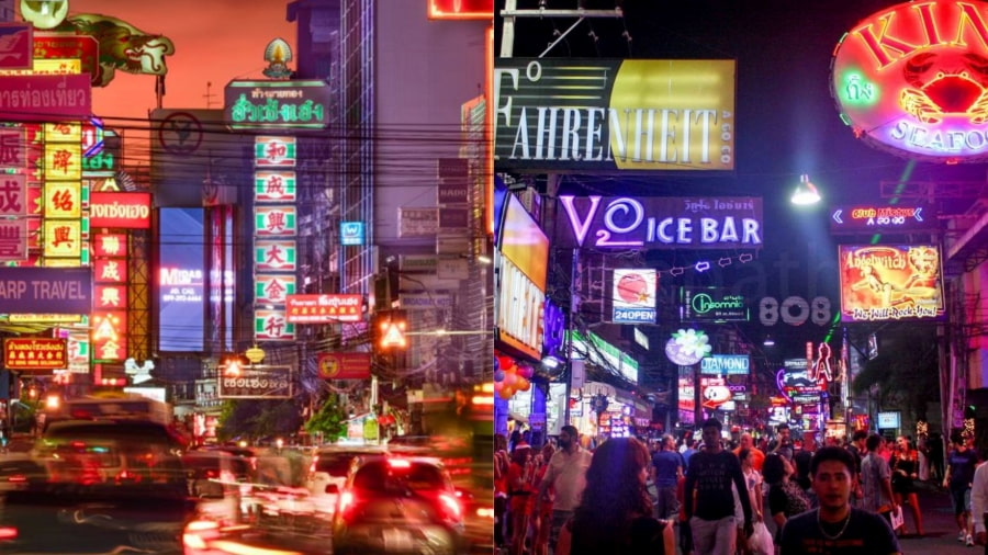 Bangkok sở hữu các khu phố giải trí sôi động hấp dẫn về đêm, thu hút đông đảo du khách đến khám phá