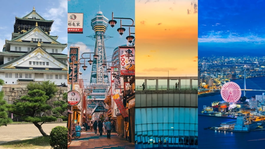 Osaka là đô thị sôi động với vô vàn điểm tham quan hấp dẫn, từ những lâu đài cổ kính, khu phố sầm uất cho đến những món ăn đường phố trứ danh
