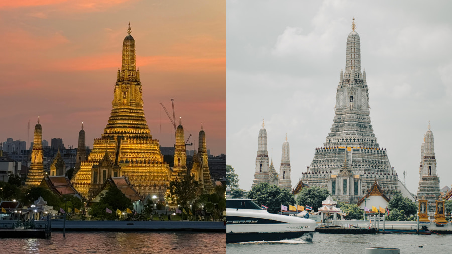 Wat Arun chính là phong cách kiến trúc độc đáo, kết hợp tinh hoa giữa nghệ thuật Khmer và Thái Lan