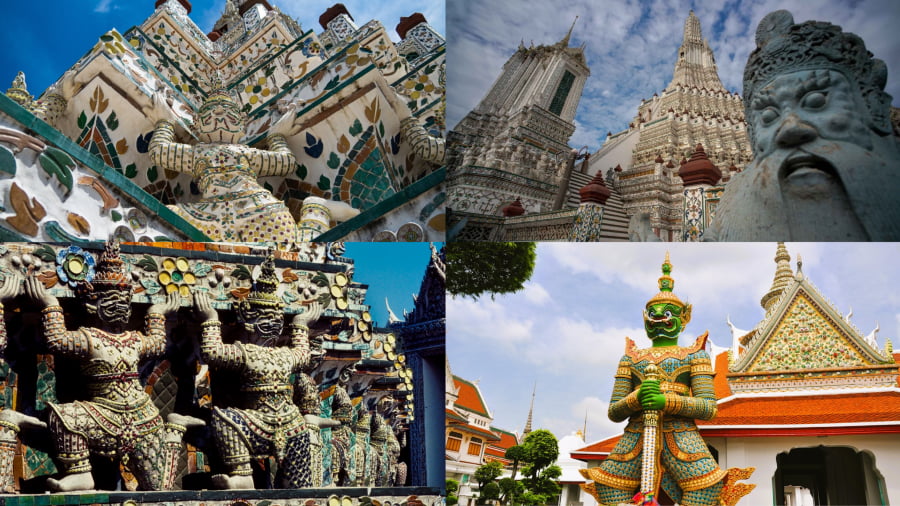 Tượng Phật, Tượng thần và những câu chuyện lịch sử là một phần đặc biệt tại Wat Arun