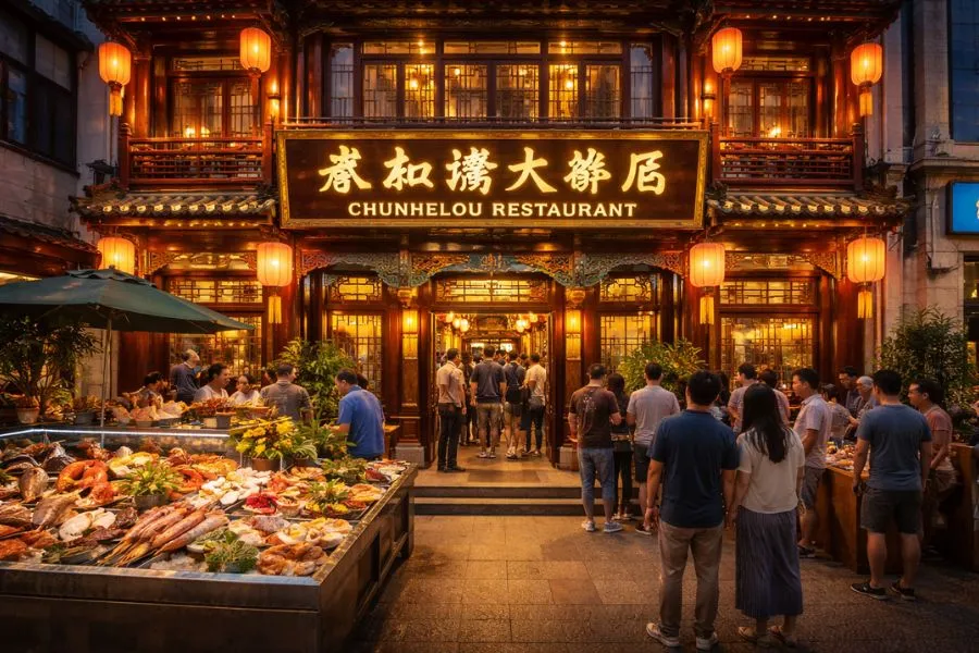 Chunhelou Restaurant được xem là một trong những “chứng nhân ẩm thực” lâu đời của Thanh Đảo