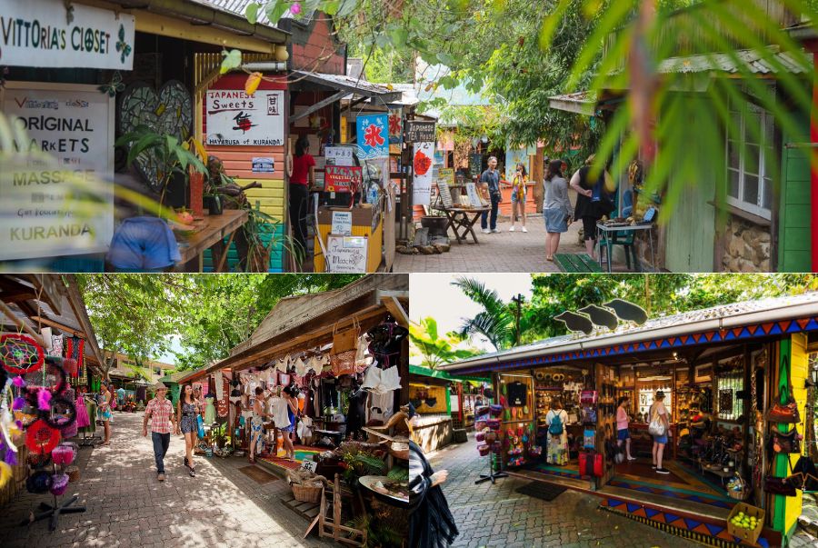 Khu vực chợ truyền thống đặc sắc tại Kuranda