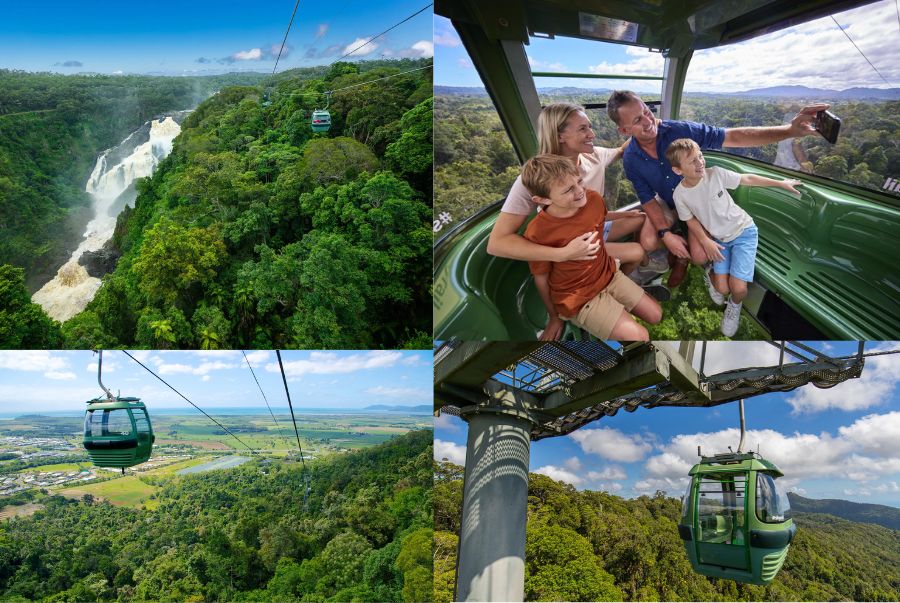 Skyrail Rainforest Cableway là một hoạt động hấp dẫn, mở ra một khung cảnh hoàn toàn khác khi nhìn từ trên cao