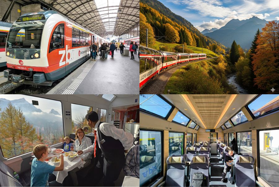 Gotthard Panorama Express là lựa chọn lý tưởng nếu bạn muốn kết hợp ngắm nhìn cảnh sắc đa dạng