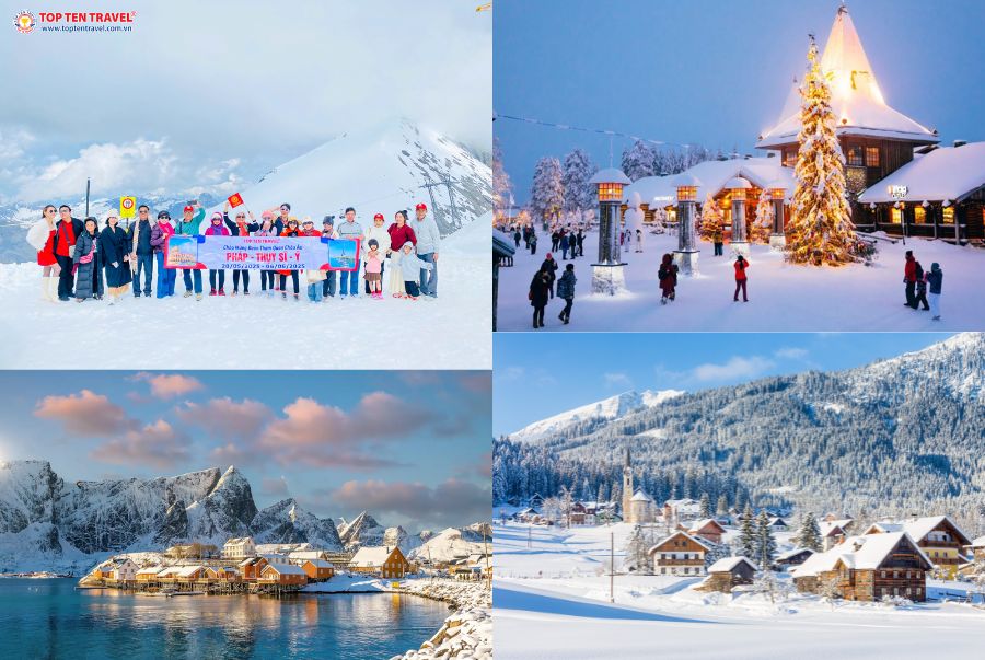 Mùa đông tại Châu Âu mang đến một bức tranh khí hậu đa dạng