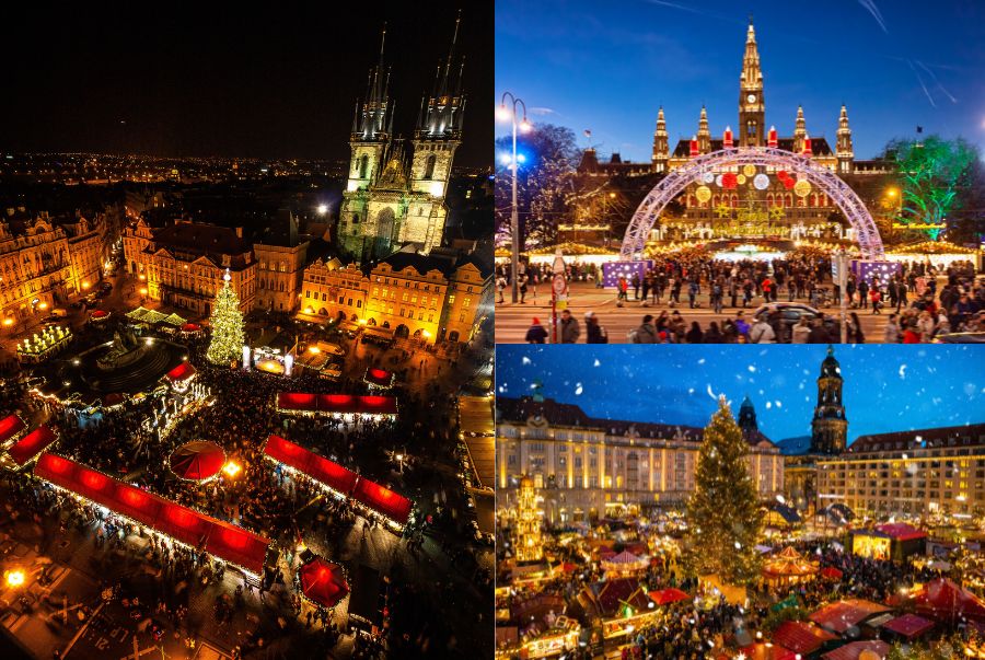 Khung cảnh trang trí giáng sinh rộn ràng tại Châu Âu