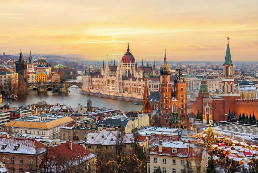 Đông Âu là khu vực tập trung vô số các địa điểm du lịch nổi tiếng