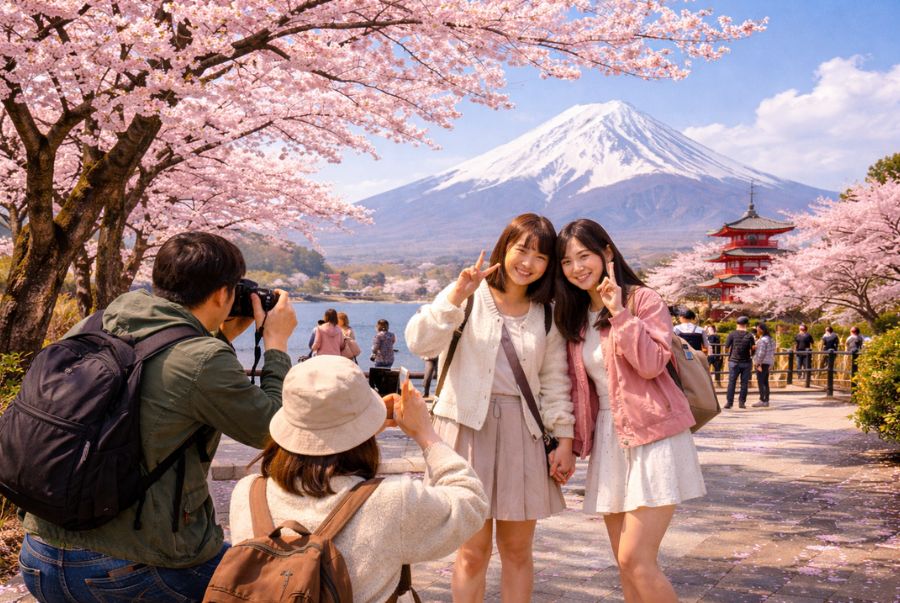 Không chỉ là du khách, mà người dân bản địa Nhật Bản cũng tham gia vào các trải nghiệm ngoài trời hấp dẫn