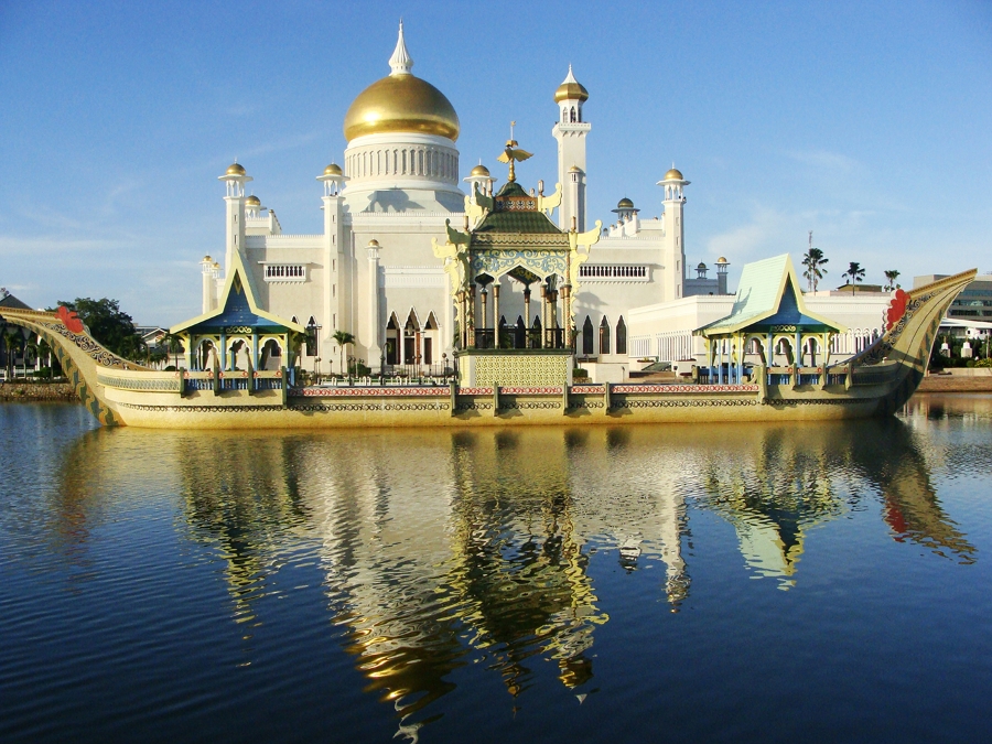 Cung điện Istana Nurul Iman - một trong những công trình biểu tượng của Brunei.