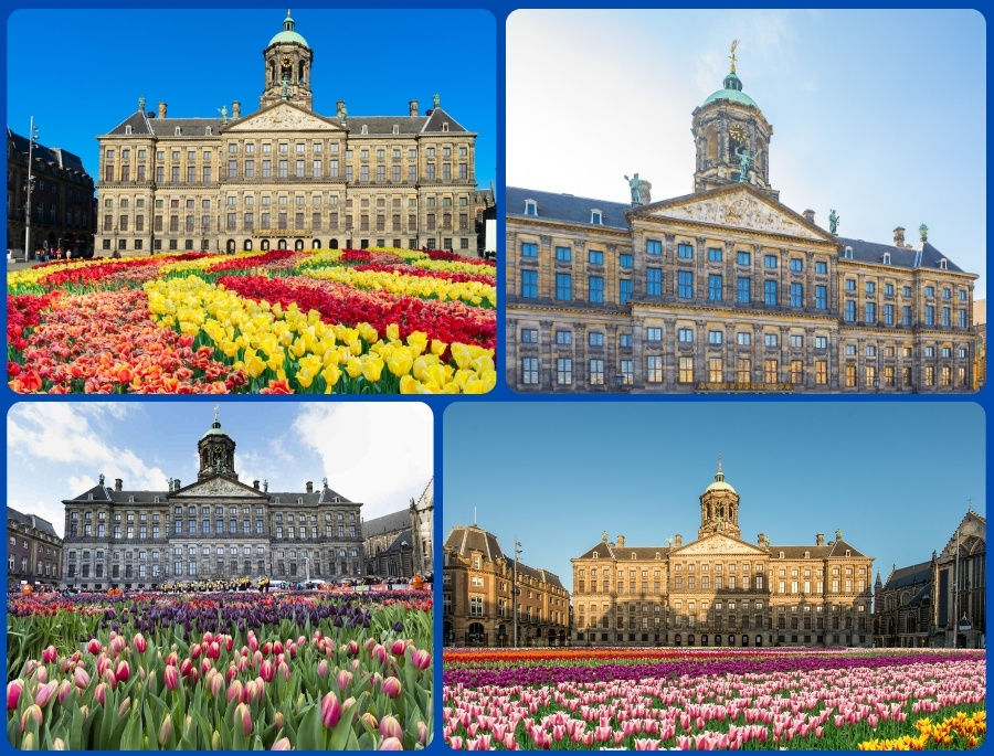 Cung điện Hoàng gia Amsterdam là địa điểm vô cùng hấp dẫn tại Hà Lan