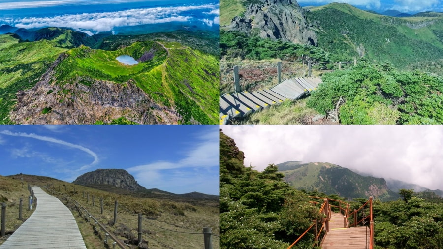 Hallasan là một ngọn núi lửa hình khiên hùng vĩ và là điểm đến hấp dẫn đối với những người yêu thiên nhiên