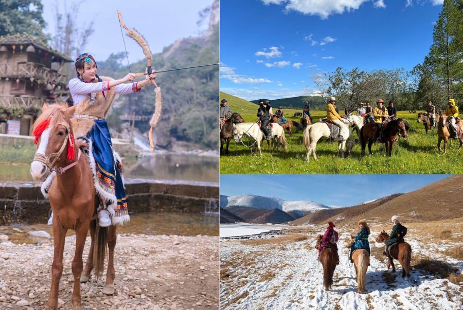 Việc trai nghiệm cưỡi ngựa sẽ mang đến cho du khách nhiều điều thú vị