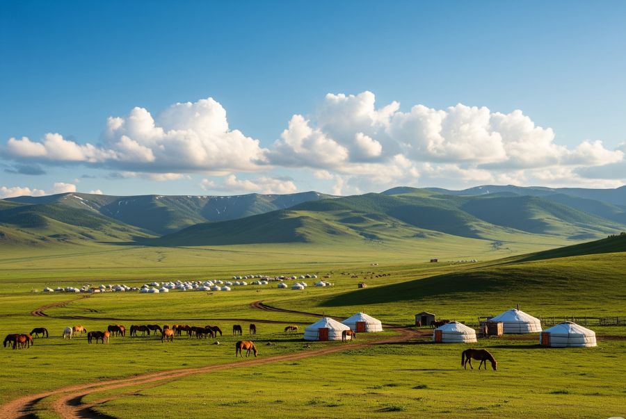 Mùa hè được xem là thời điểm lý tưởng nhất để du lịch Mông Cổ nhờ khí hậu ôn hòa, khô ráo và bầu trời trong xanh