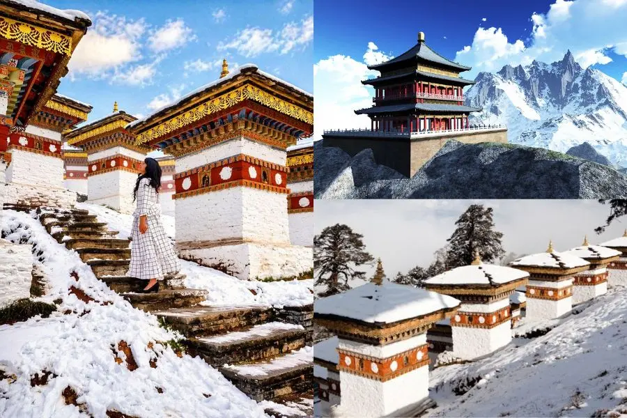 Vẻ đẹp huyền ảo của các tu viện cổ kính ẩn hiện trong làn tuyết trắng