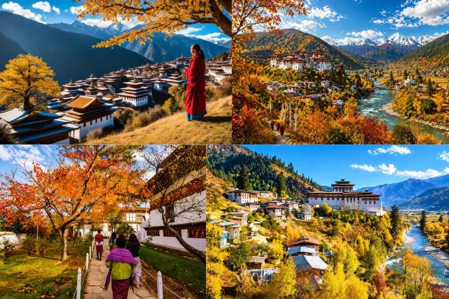 Khung cảnh bình yên, nên thơ của Bhutan mùa thu đốn tim hàng triệu lượt khách du lịch