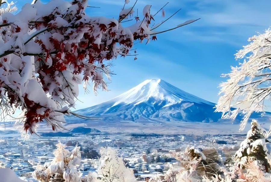 Mỗi khi bước vào mùa đông Nhật Bản lại khoác lên mình chiếc áo trắng tinh khôi