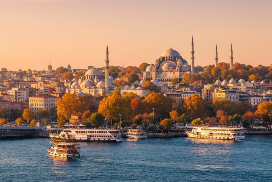 Mùa thu Thổ Nhĩ Kỳ với nền nhiệt độ mát mẻ trong khoảng 15 đến 22 độ