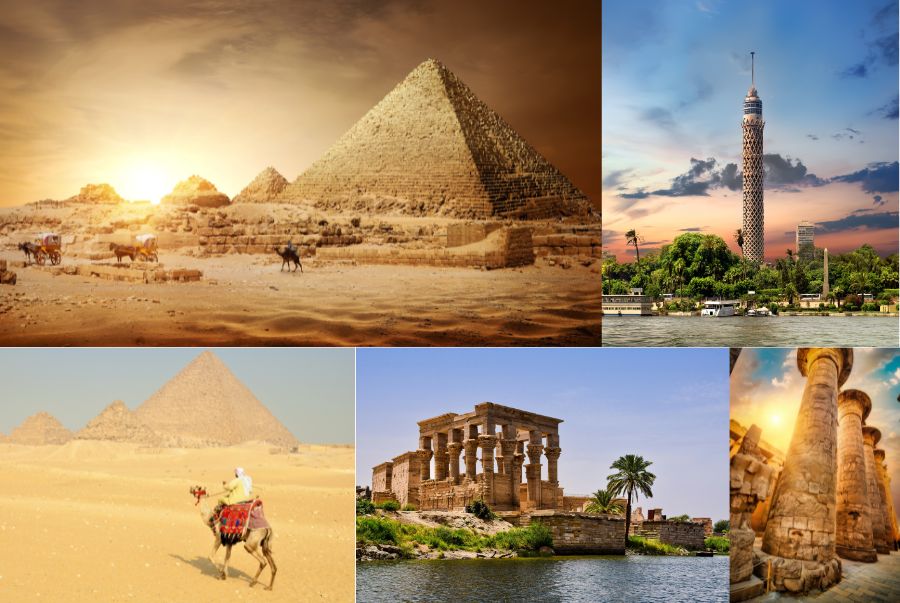 Ai Cập mang nét đặc trưng của kiểu khí hậu sa mạc cận nhiệt đới