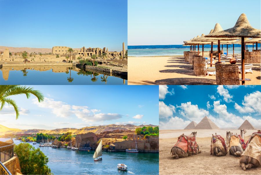 Khung cảnh mát mẻ của Ai Cập khi mùa mưa gõ cửa