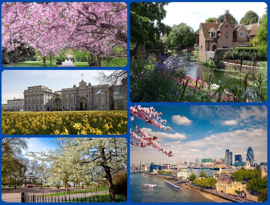 Vào mùa xuân, nước Anh khoác lên mình chiếc áo xanh mướt của sự sống