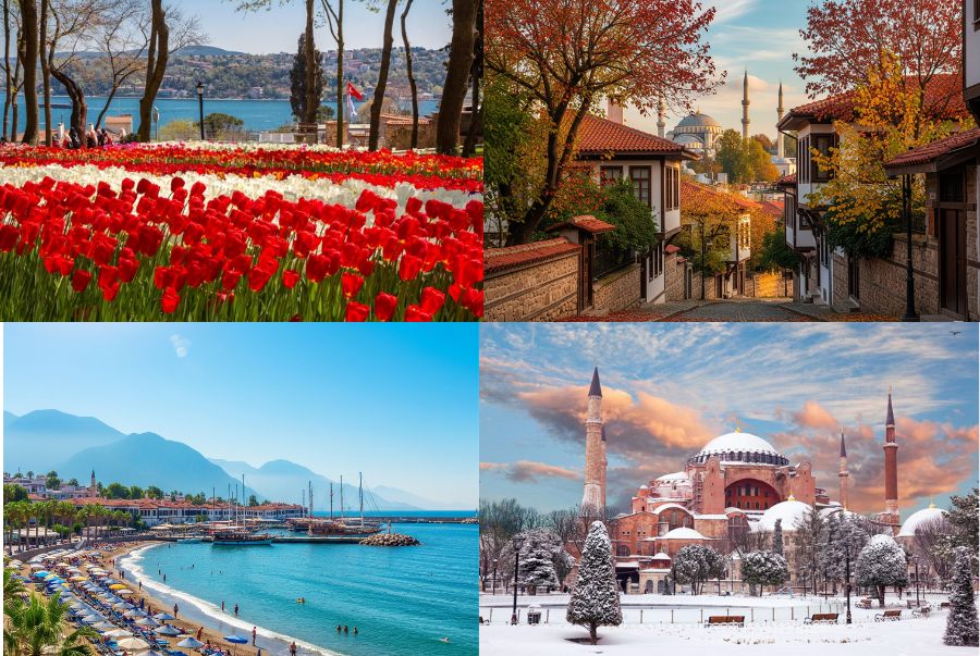 Thổ Nhĩ Kỳ khoác lên mình những vẻ đẹp khác nhau trong suốt bốn mùa