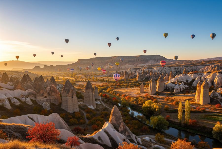 Khung cảnh mùa thu tuyệt đẹp tại Cappadocia