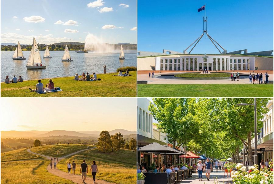 Mùa hè tại Thủ đô Canberra đem đến không gian trong lành, khô ráo
