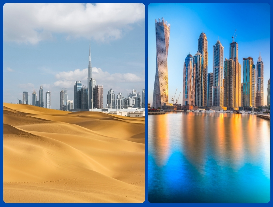 Vào mùa hè, nhiệt độ tại Dubai tăng lên khá cao, vì thế bạn cần trang bị các vật dụng tránh nóng để bảo vệ cơ thể