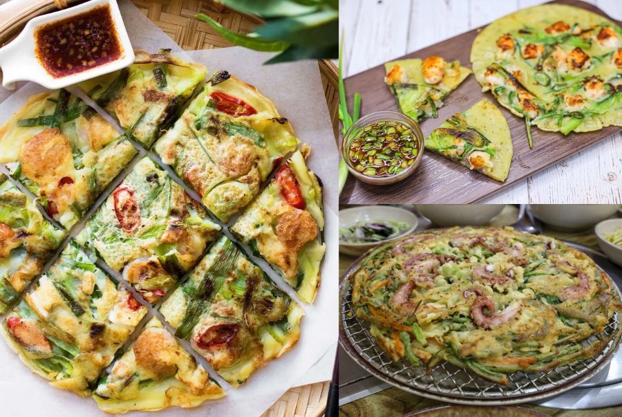 Haemul Pajeon là món bánh kếp mặn nổi tiếng, thường được gọi là "Pancake Hàn Quốc"