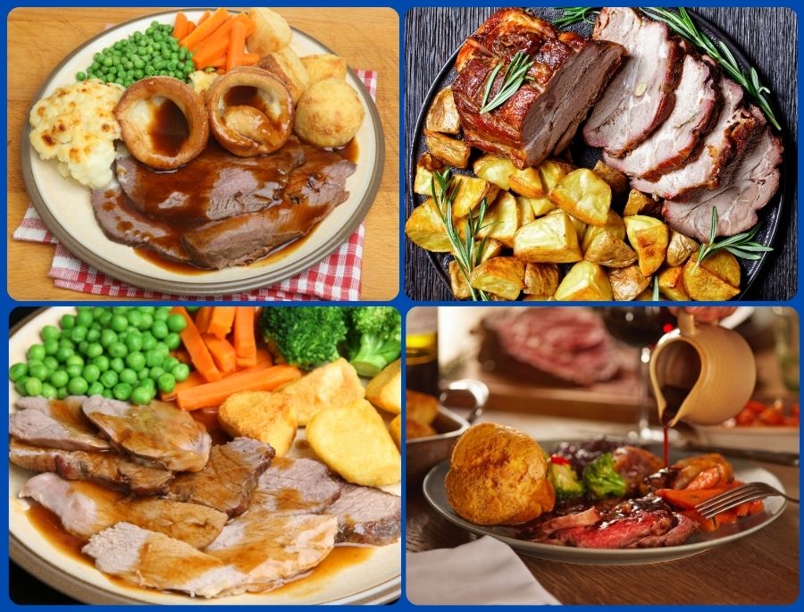 Sunday Roast là bữa ăn trưa truyền thống vào chủ nhật ấm cúng bên gia đình