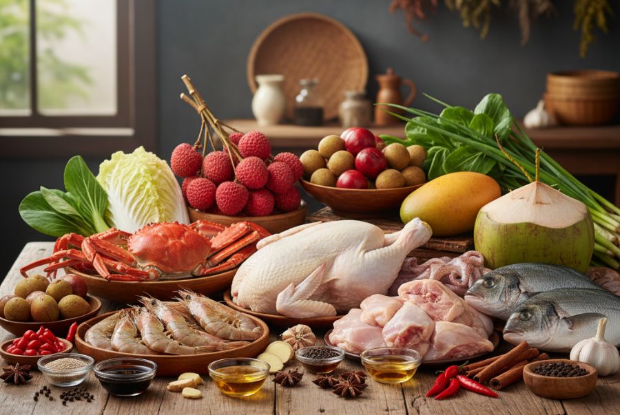 Nguồn nguyên liệu của Đảo hải Nam vô cùng thơm ngon, khiến ai cũng khó lòng cưỡng lại