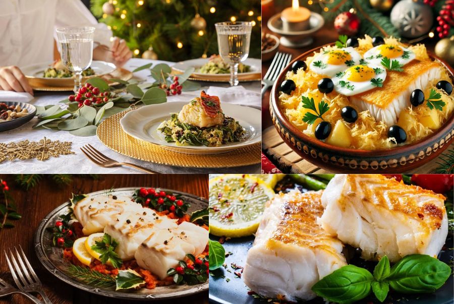 Cá tuyết hay còn gọi là Bacalhau là món ăn truyền thống không thể thiếu trong dịp Giáng sinh