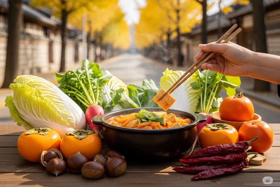 Những món ăn mùa thu tại Seoul sở hữu hương vị ấm nóng, vừa bổ dưỡng, giúp cơ thể giữ nhiệt khi gió thu se lạnh khẽ ùa về