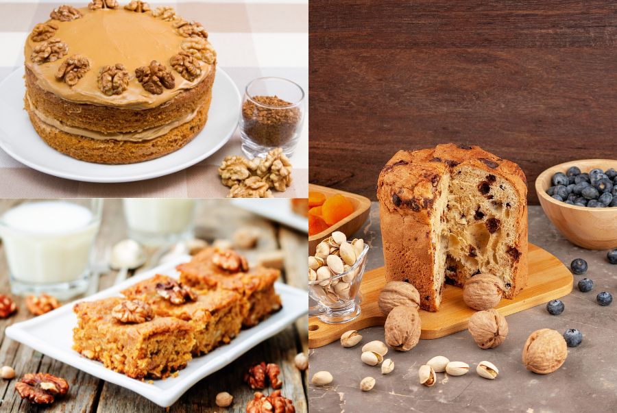 Những chiếc bánh óc chó có vị ngọt bùi hòa quyện cùng lớp vỏ mềm xốp mang lại cảm giác ấm áp và dễ chịu