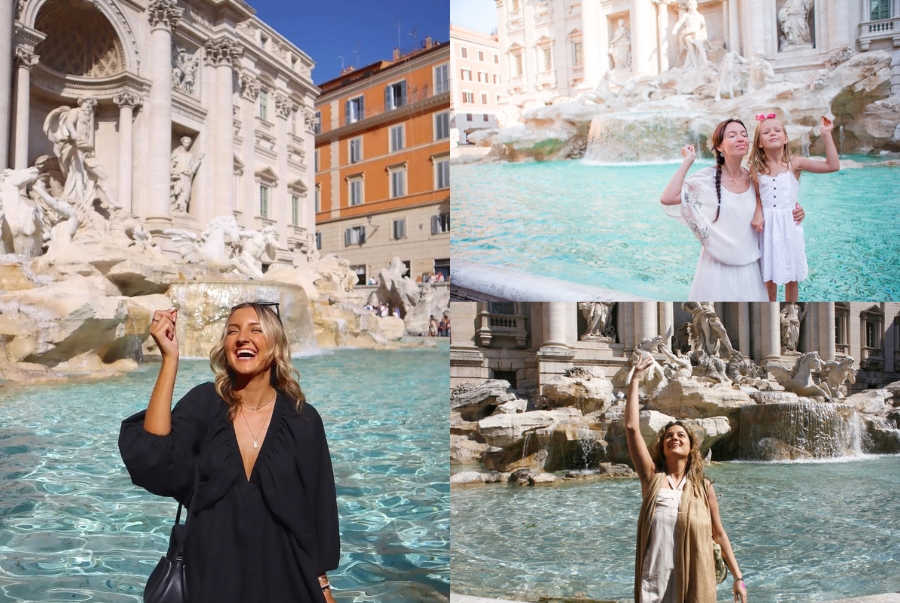 Đài phun nước Trevi nổi tiếng với câu chuyện đồng xu may mắn